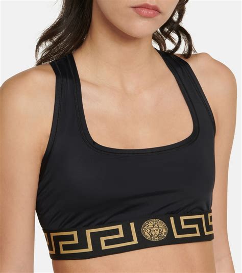 versace greca sports bra|Versace Greca Border Gym Sports Bra for Women .